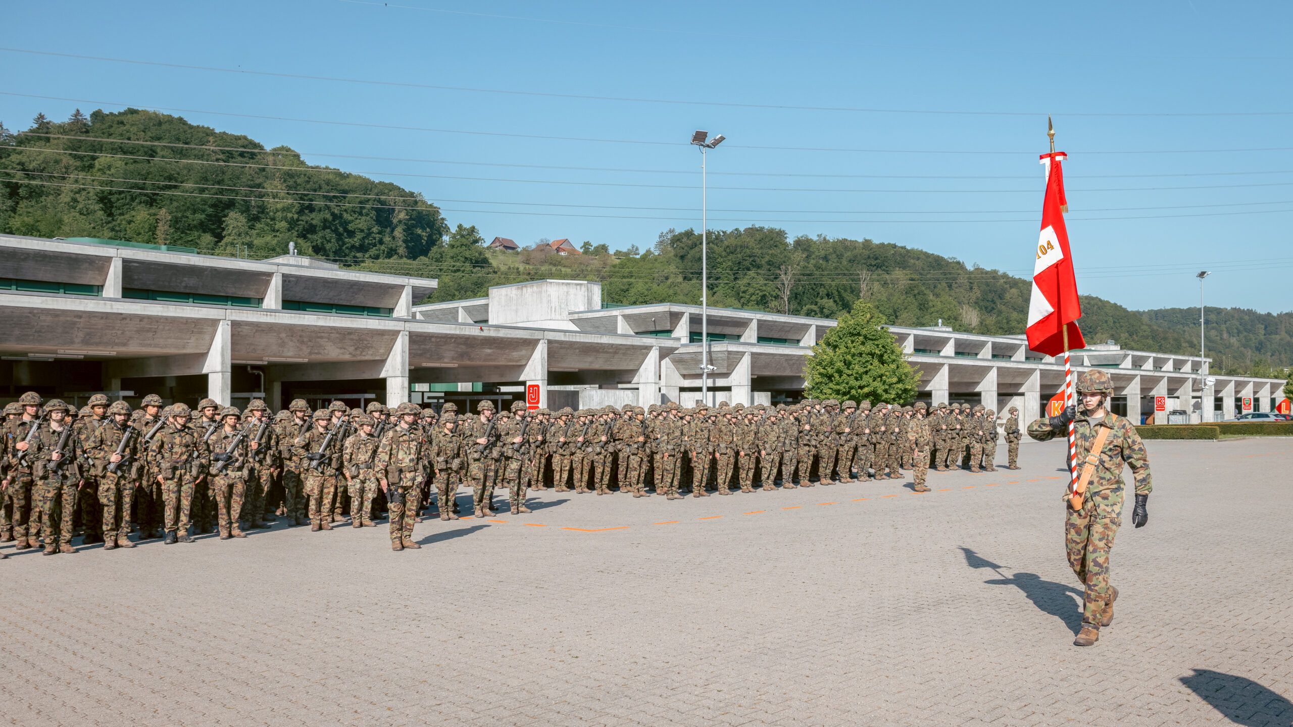 Fahnenübernahme Infanterie Durchdiener Schule 14